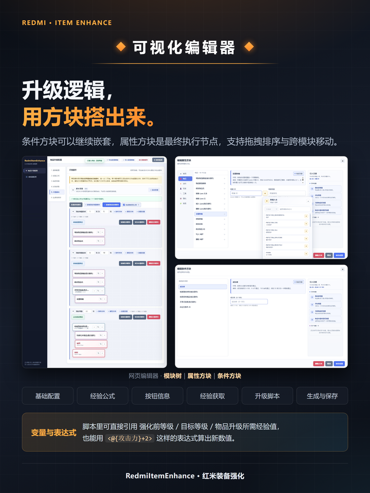 RedmiItemEnhance 可视化编辑器