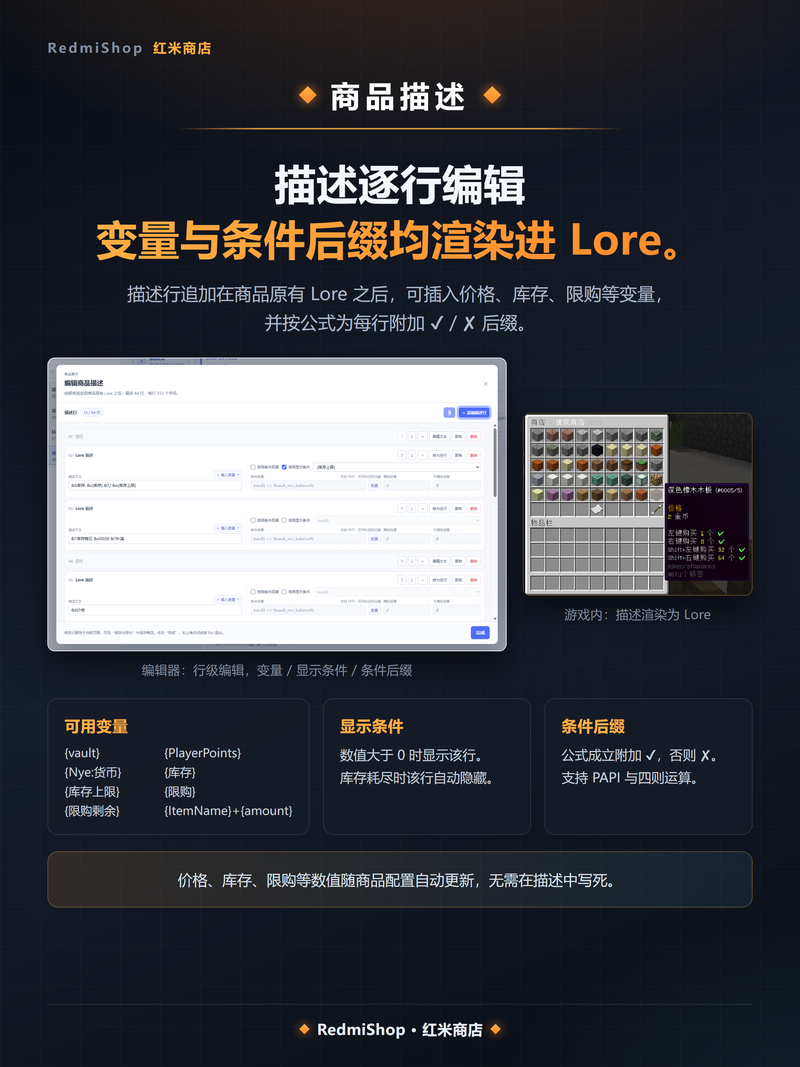 RedmiShop 商品描述